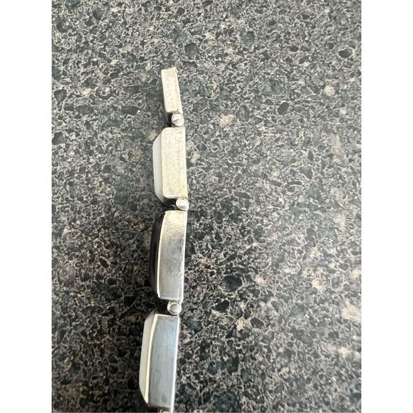 Vintage Sterling silver 925 Bracelet /w genuine Agate stones - Picture 14 of 16